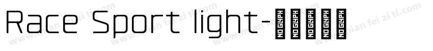 Race Sport light字体转换